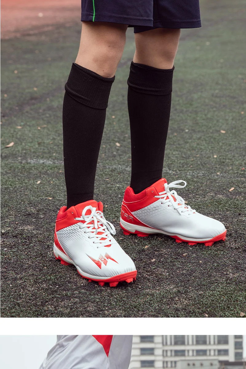 Men's Baseball Shoes Beginner Cricket Shoes Athletic Trainers Rugby Sneakers Women's Non-Slip Spikes Lacrosse Shoes