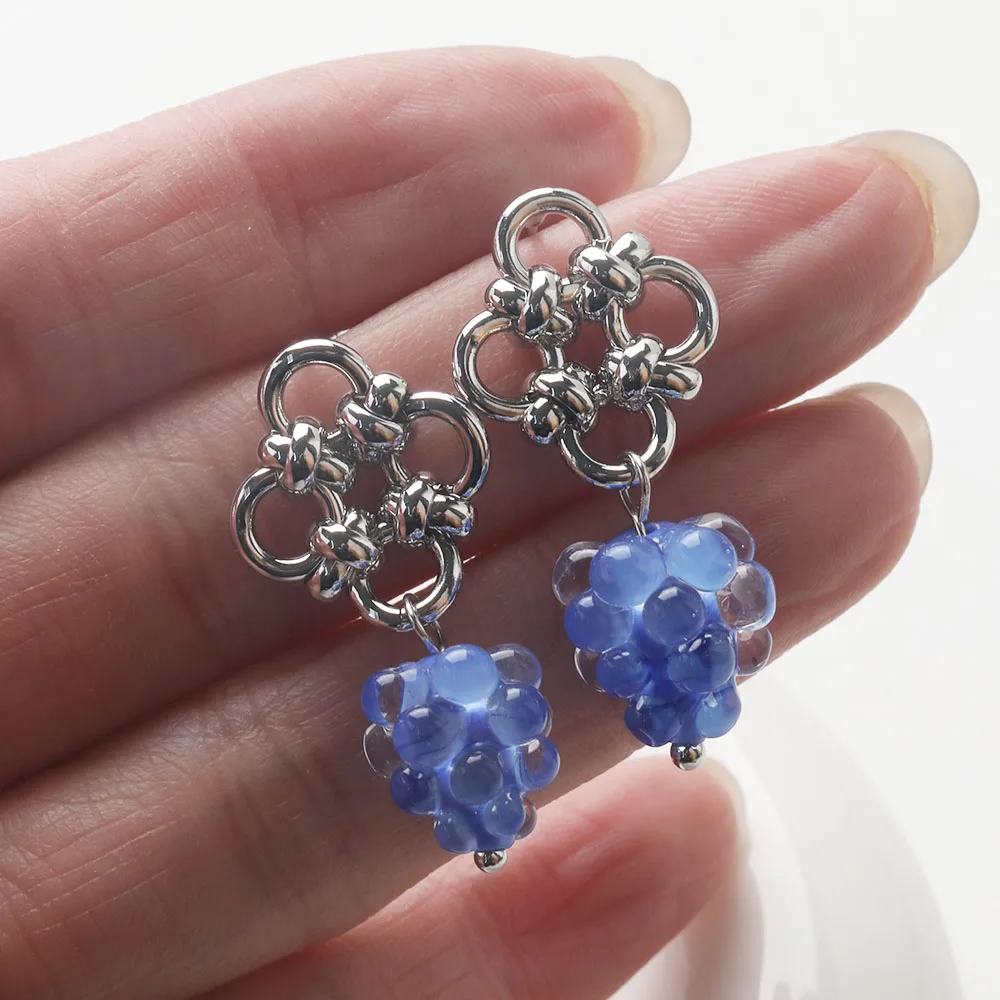 4 قطعة زهرة داينتي الأذن ترصيع أقراط لصنع المجوهرات النتائج DIY بها بنفسك يدوية النحاس 14 كيلو مطلية بالذهب 16*17 مللي متر اكسسوارات