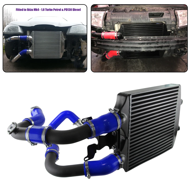 

Uprated Front Mounted Intercooler Kit For Seat Ibiza Mk4 Fabia VRS PD130 VW Polo GTI 02-08 Black/Blue/Red