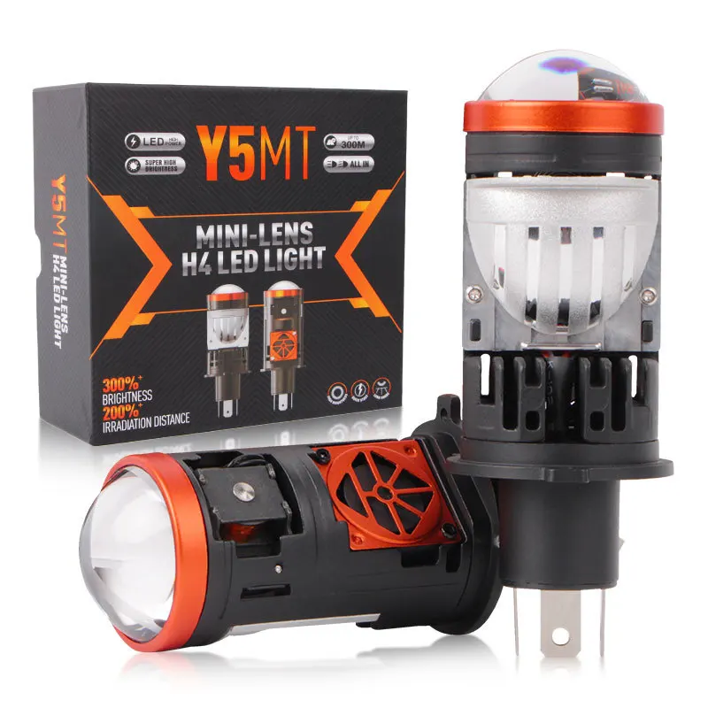 

Y5-MT Plug and Play H4 Мини-проекторные фары, лазерные светодиодные двухлучевые линзы с электромагнитным переключателем, автомобильные аксессуары, светодиодные фонари