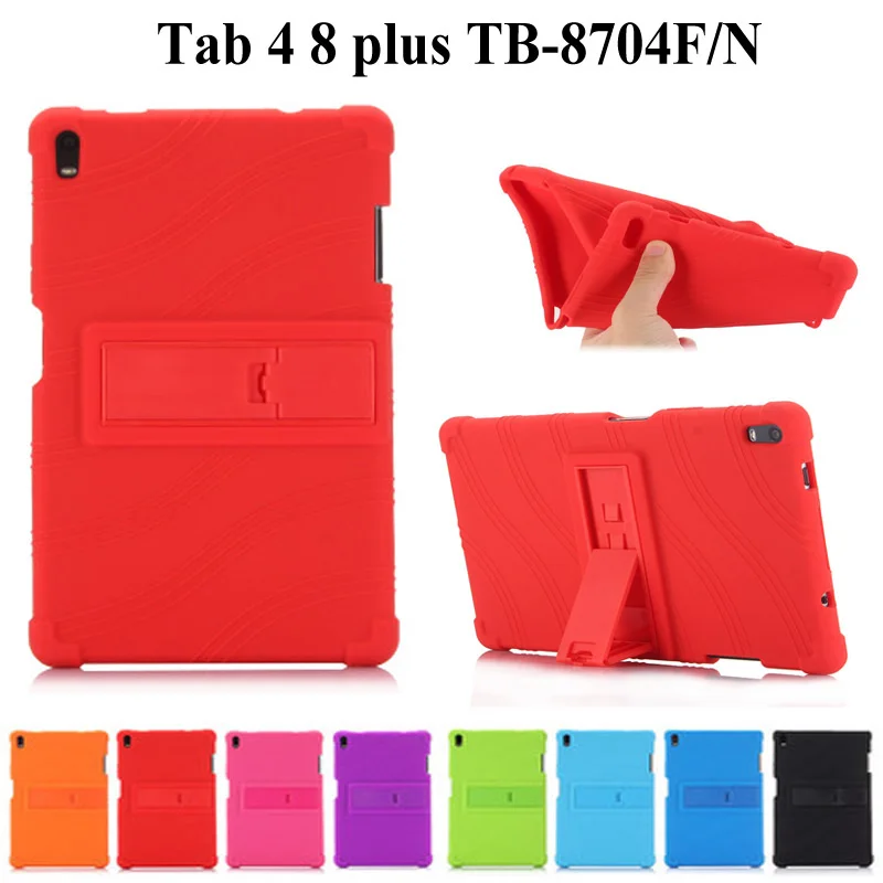

Мягкий силиконовый чехол на заднюю панель для Lenovo Tab 4 8 plus TB-8704N TB-8704F, чехол для планшета Lenovo Tab4 8 plus, чехол + пленка + ручка