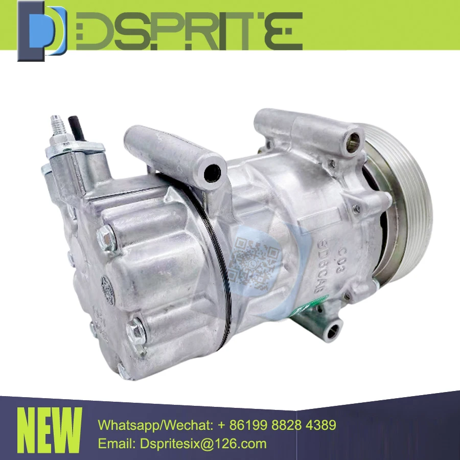 For Peugeot 207 307 408 Citroen C2 C4 SANDEN SD6C12 1363F 1367F 1355 1351F 1367 1364F 1363 1351 1364 1367E 1355F AC Compressor