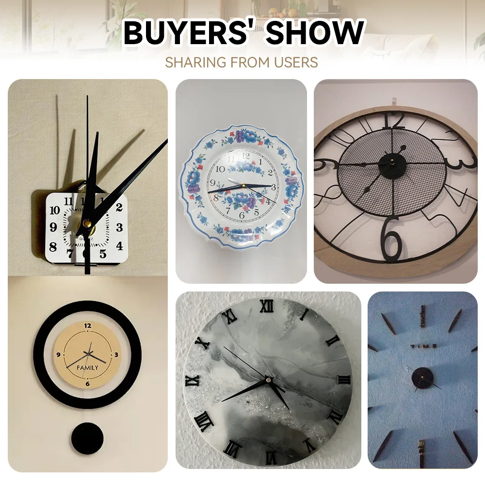 Mecanismo de reloj, máquina de movimiento de cuarzo silencioso, juego de puntero de manecillas de pared, mesa de reloj colgante, piezas de herramientas de reparación de relojes de cuarzo DIY