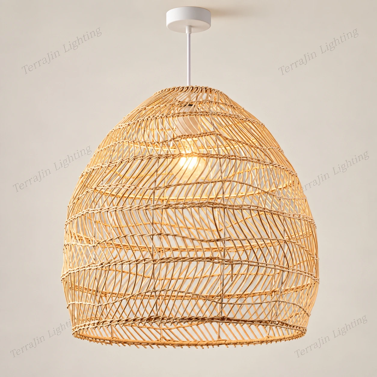 Room Decor Japanese Style Wooden Woven Pendant Lights Restaurant Bedroom Study Room Chandelier Pastoral Rattan Tatami Chandelier
