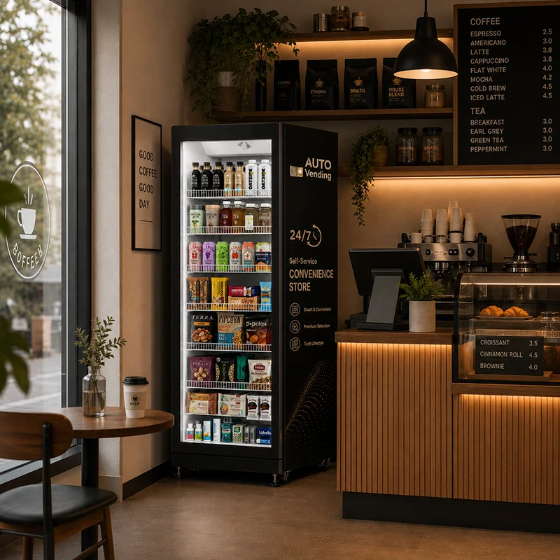 Máquina Expendedora Automática de Autoservicio, Máquina Expendedora de Bebidas Refrigeradas de Gran Capacidad