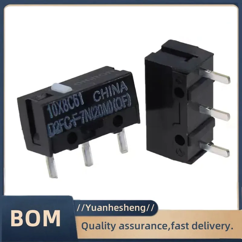 original New Authentic Mouse Micro Switch D2FC-F-7N Mouse Button Fretting D2FC-E-7N D2FC 10M 20M OF 50M 60M