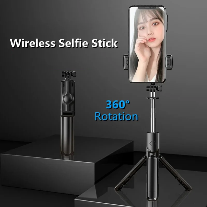 Wireless Selfie Stick Tripod Stand with Light Bluetooth Remote Extendable Tripod for iPhone Mobile Phone Tiktok Live Streaming