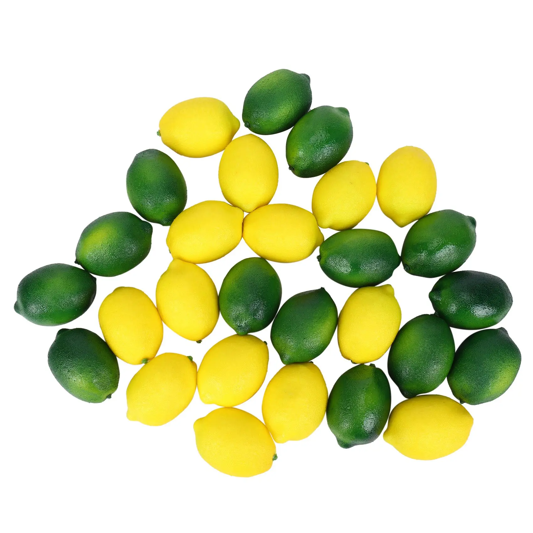 ABVA-28Pcs/Set Artificial Lemons and Limes Fake Fruits Decorative Faux Citrus Fruits Artificial Decorations for Home Kitchen