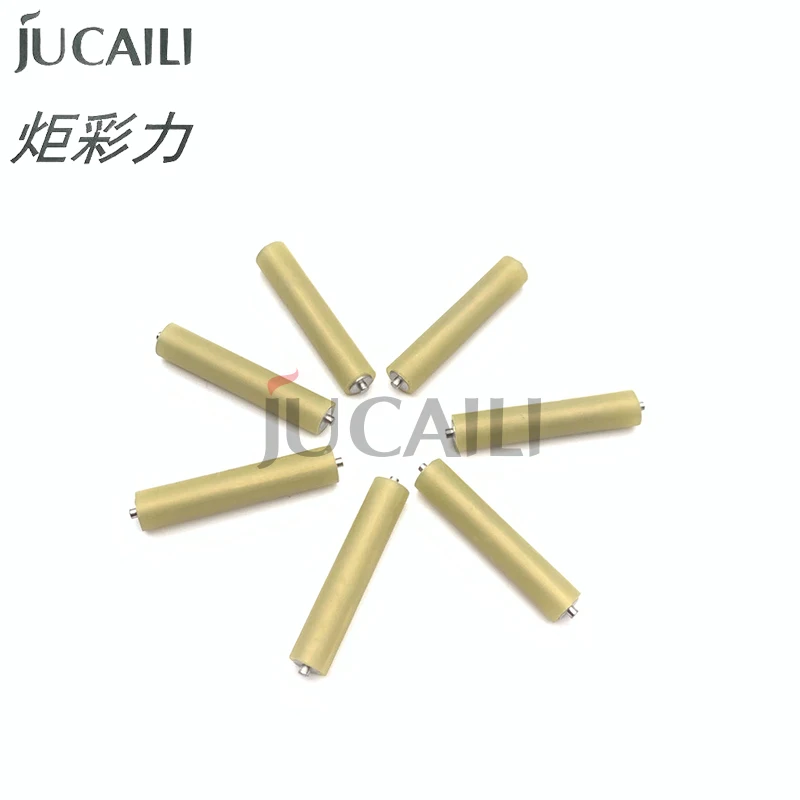 

Jucaili 10pcs printer pressure pinch roller 42*8 mm for Mutoh valuejet VJ1604E 1614 1618 1624 1638 paper rubber pinch roller