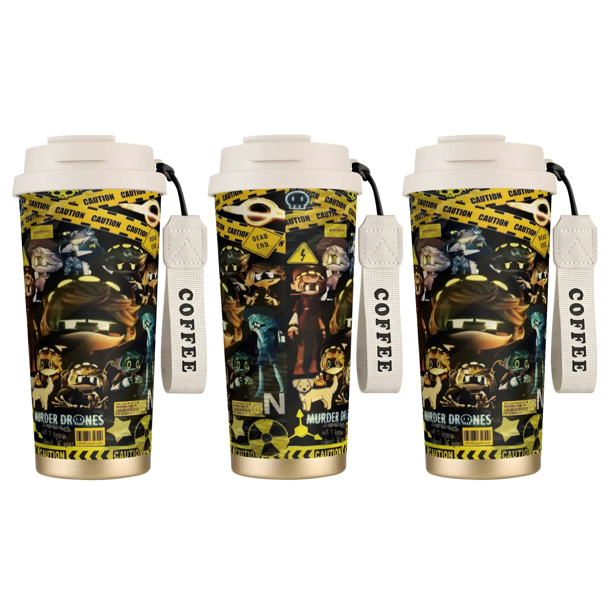 

Murder Drones Printed 316 Stainless Steel Tumbler Car Mugs Large Capacity Coffee Mug Insulated Drinks Milk Water Bottle