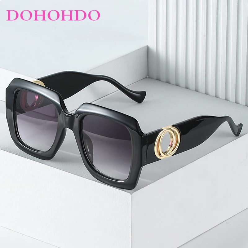 

Fashion Brand Designer Sunglass Luxury Classic Oversized Square Frame Sunglasses Women Men Drive Travel Eyeglasses Ladies UV400