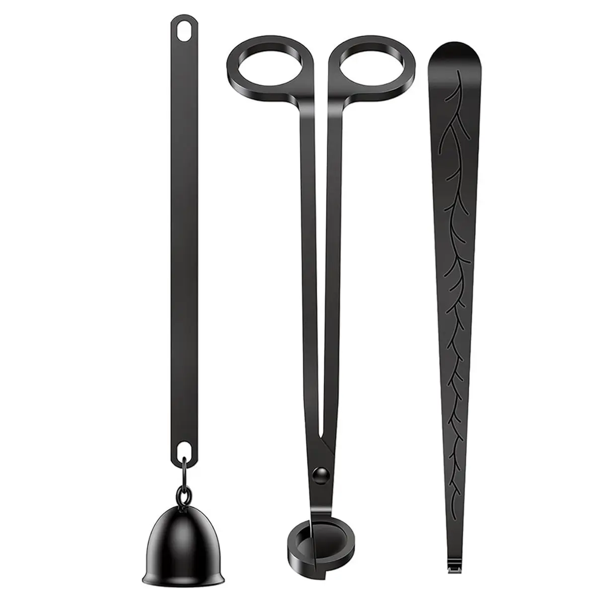 2026 New Stainless Steel Candle Accessory Set with Wick Trimmer, Snuffer, and Dipper