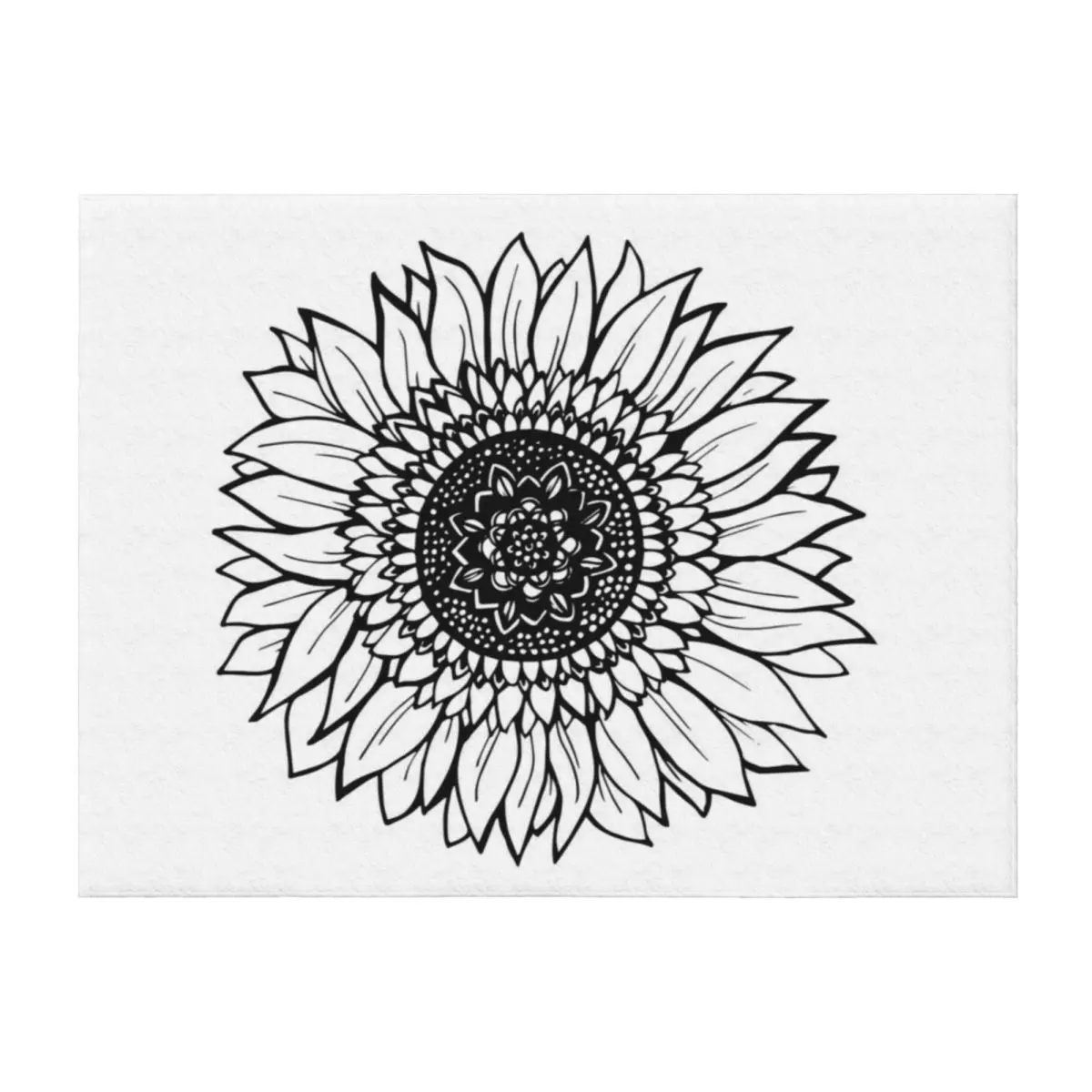 

Sunflower Illustration Throw Blanket Single sofa bed Loose Baby Blankets