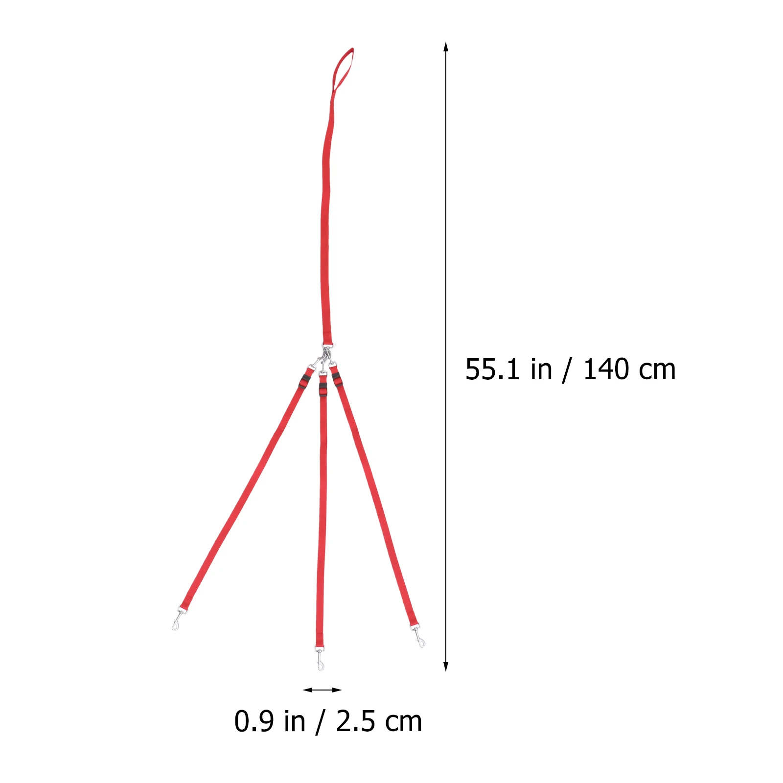 

Three Headed Traction Rope Dog Training Leash Heavy Duty Walking Leads Pet Nylon Rope Durable Weather Proof Dog Walking Jogging