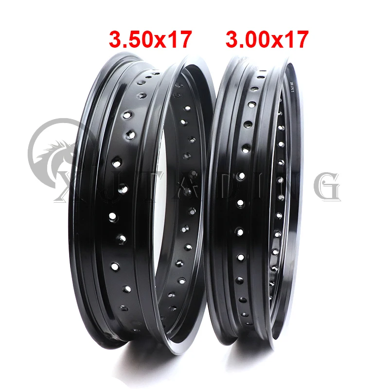 

Motorcycle parts 3.50x17 Inch 3.00x17 Inch 32/36 Spokes Holes Aluminum Alloy Motorcycle 3.00*17" 3.50*17" Front/rear Wheel Rims