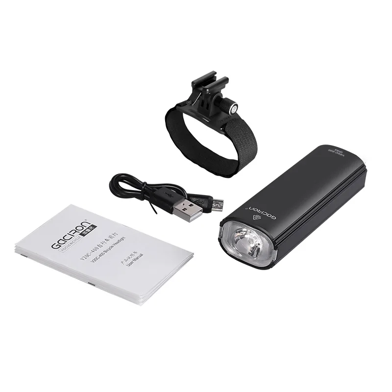 AliExpress GaCIROn Gaciron V20CH-600 Bike Helmet Light Front Light & Rear Light 2 in 1 Design 600 lumens USB Rechargeable Bicycle light cycling