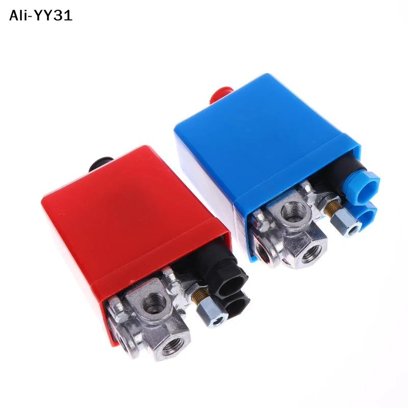 【YY31】1Pcs 90-120psi Automatic Air Pressure Switch Air Compressor Pressure Switch 4Port Manifold Electric Air Compressors Tool