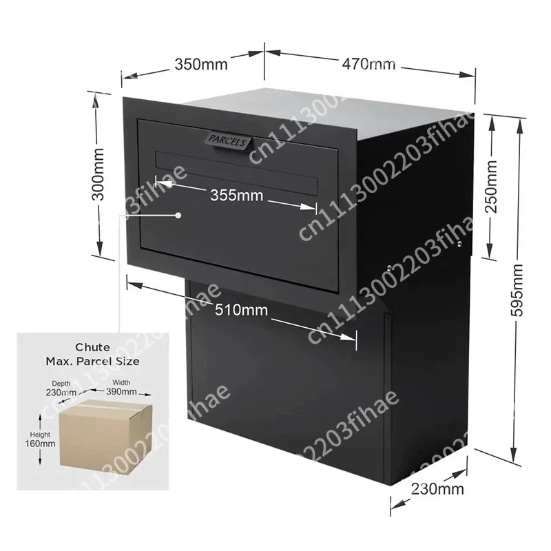 Anti-Theft Home Package Delivery Box & Self-Pickup Locker - Mailbox for Parcels, Documents & Office Courier Receiving
