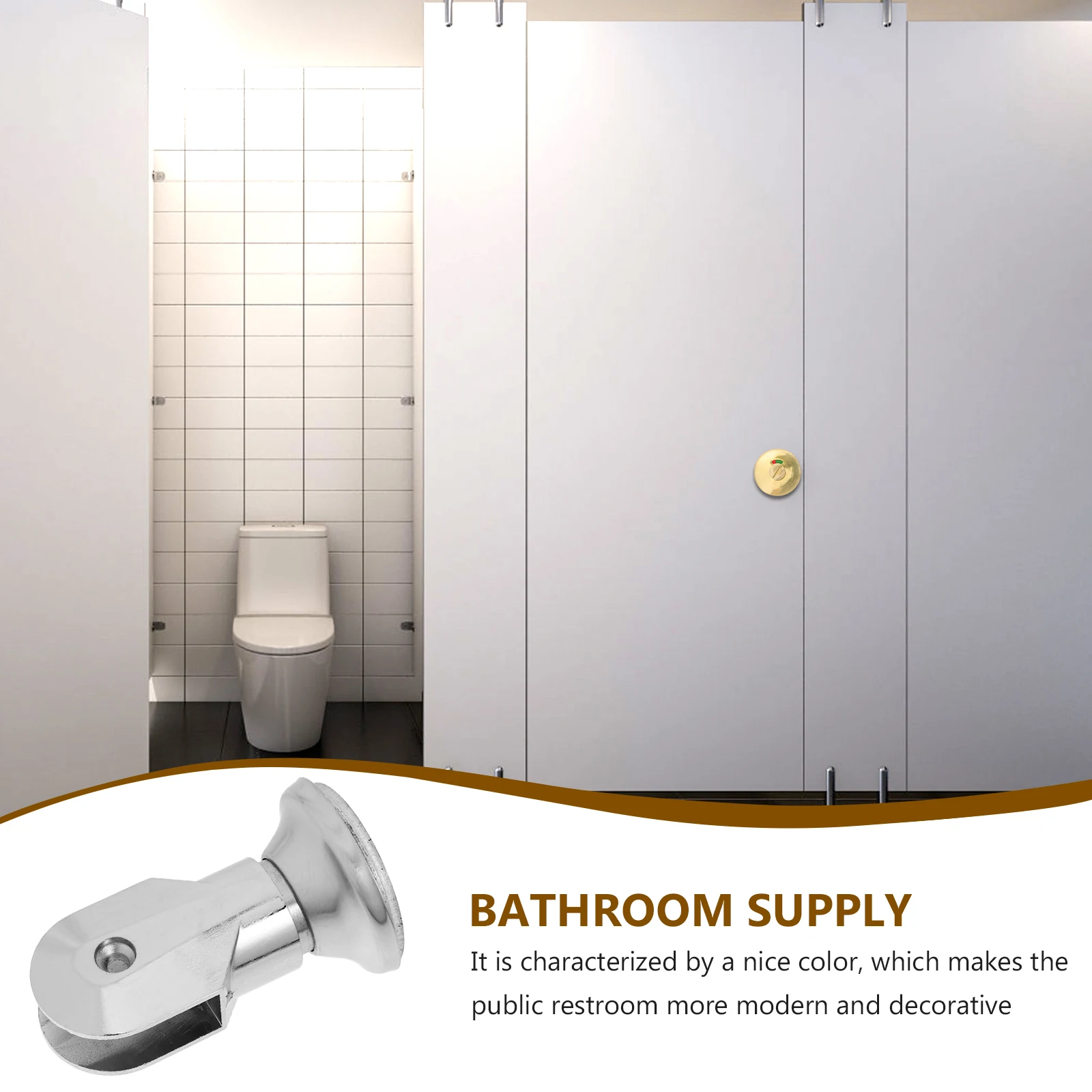 

4pcs Stainless Steel Bracket Support Foot 6cm Silver Bathroom Partition Hardware Fittings Restroom Accessories Toilet Cubicle