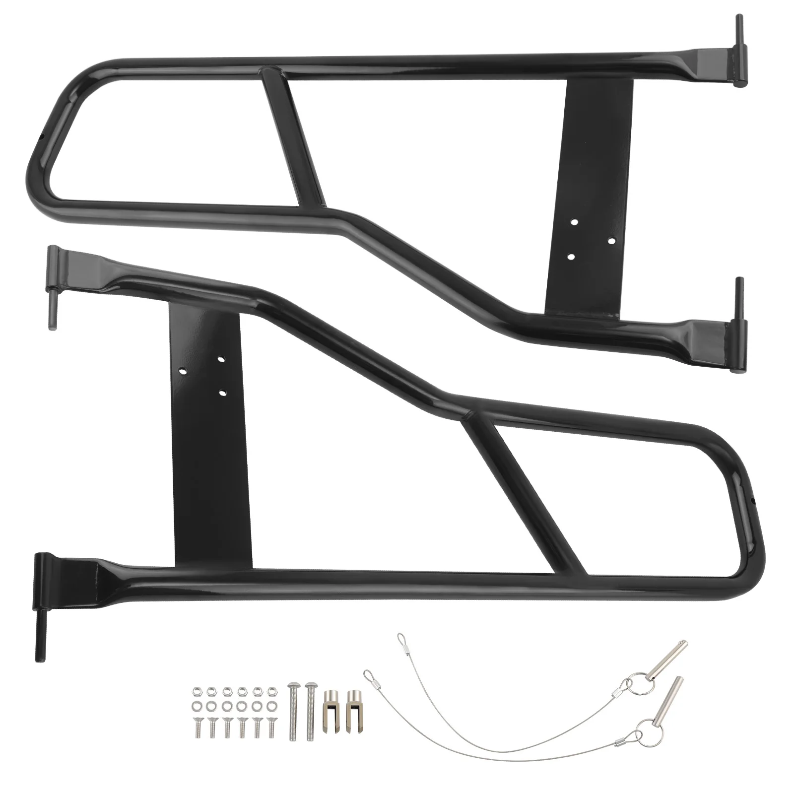 Tubular Door For Wrangler TJ AND YJ 1987-2006 Off-Road Style Black Steel