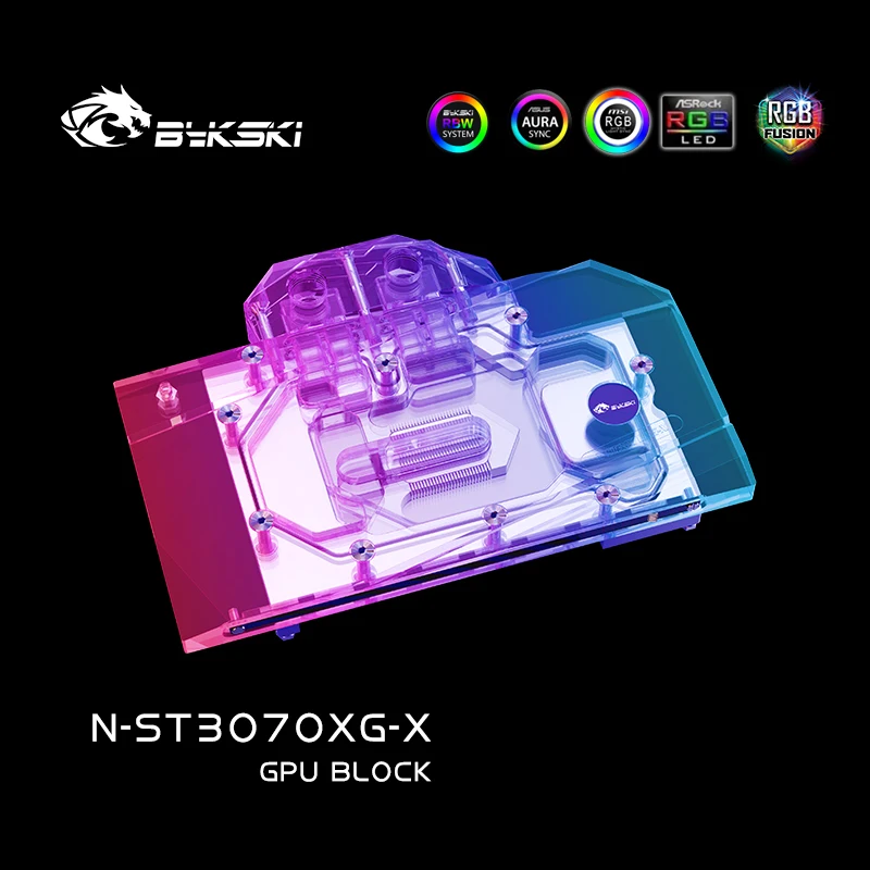 Bykski GPU Blocco di raffreddamento ad acqua personalizzato per ZOTAC GeForce RTX3070 X-GAMING, dispositivo di raffreddamento a liquido per scheda grafica, N-ST3070XG-X