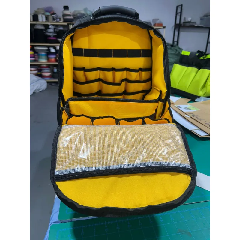 36-55L أداة مقاومة للماء على ظهره أداة حقيبة قاعدة مطاطية الثقيلة أداة المنظم كهربائي سباك صيانة عامل أداة أكياس