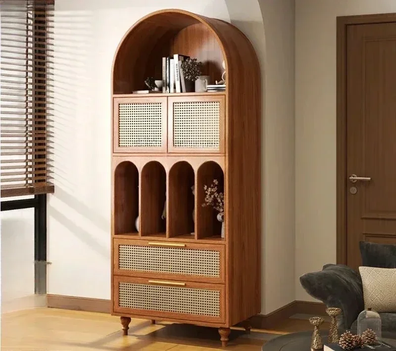 

Винный шкаф TTArched Locker Medium Antique из массива дерева, для гостиной, из ясеня, высококачественный, в стиле французского ретро, 53 см