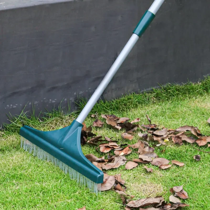 3-Section Adjustable Garden Lawn Brush for Weeding Cleaning & Horticultural Maintenance Outdoor Multi-Functional Yard Tool