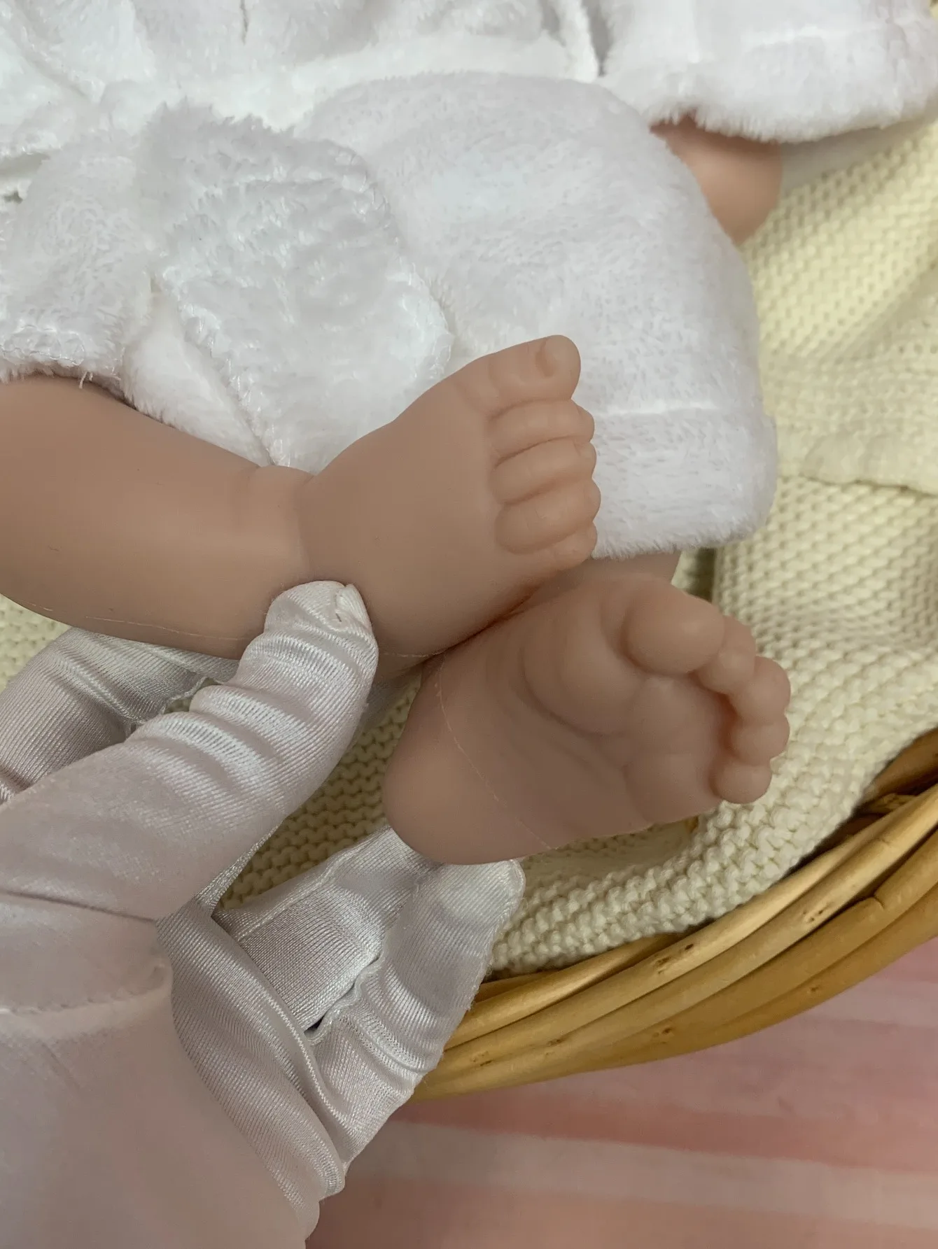 ชุดตุ๊กตาซิลิโคน Aizwa1 แบบเปิดปากได้ รูปทรงลูกพีช  แบบเต็มตัว  สำหรับประกอบเอง  ไม่ได้ลงสี  ตุ๊กตาซิลิโคนเด็กแรกเกิด  ตุ๊กตาเด็กผู้หญิง