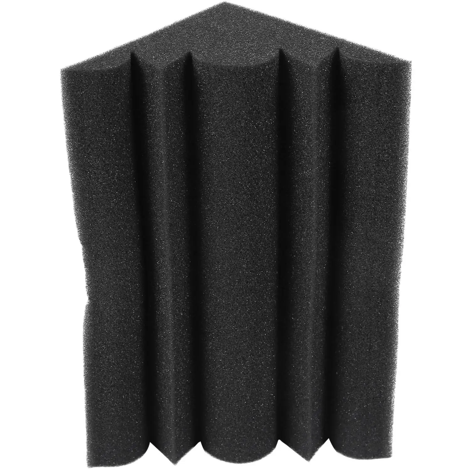 4 Pcs Corner Bass Trap Acoustic Panel Studio Sound Absorption Foam 12*12*24cm