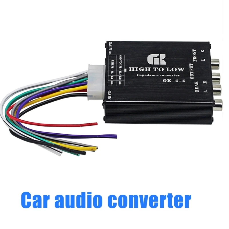 Multifunction Sound Converter 50W 4 Channel Simple to Operate Lossless Sound Transmission Metal for Automotive Electronics