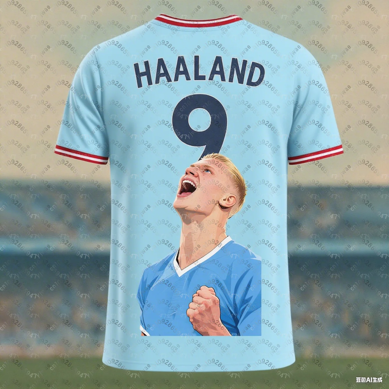 

Футбольный трикотаж с 3d принтом No 9 Haaland для мальчиков и девочек, тренировочная женская спортивная дышащая мужская футболка с короткими рукавами