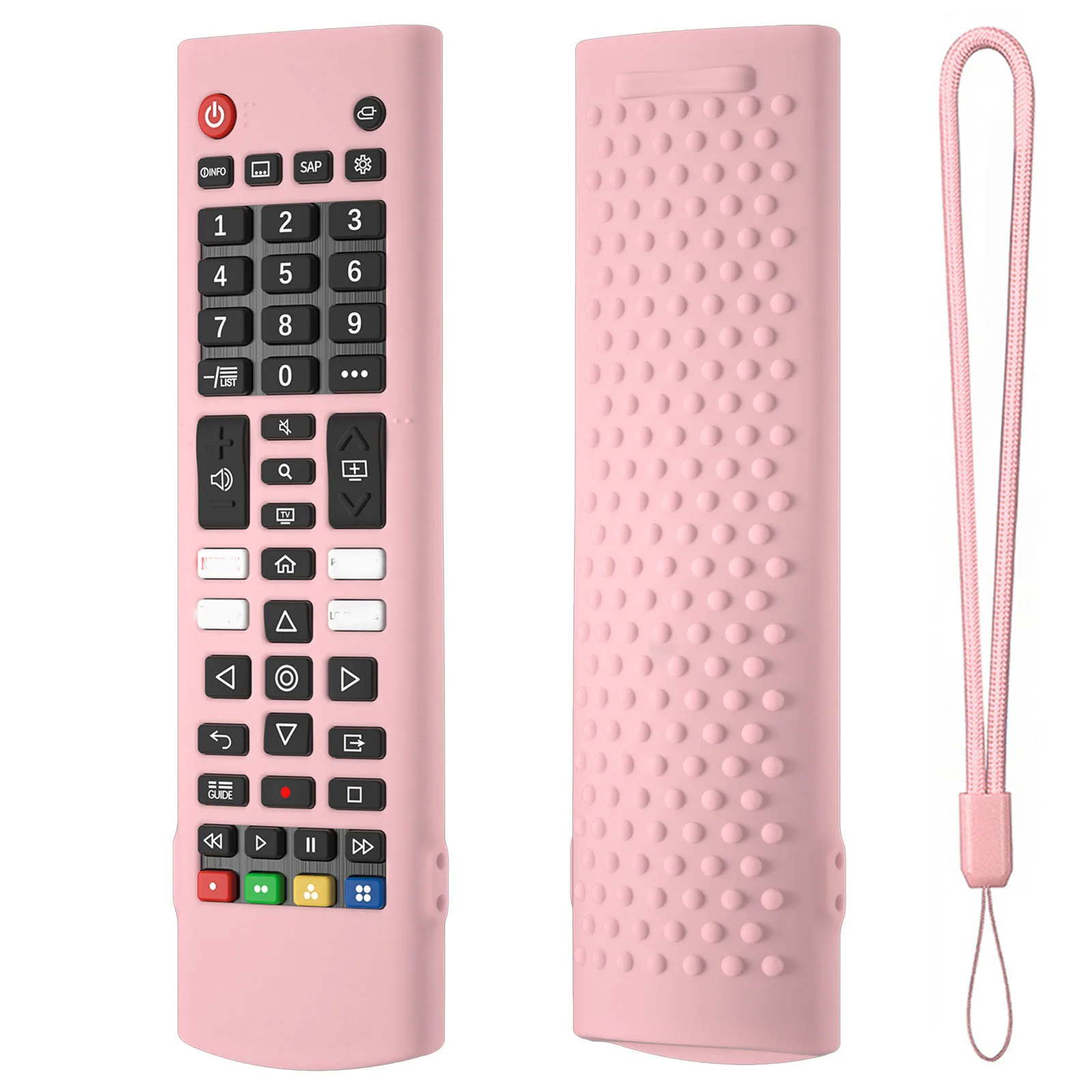 Silicone Case Protective Cover Fit for AKB75375604 AKB75095302 AKB73715601 for AKB Series Smart TV Remote Control Cover