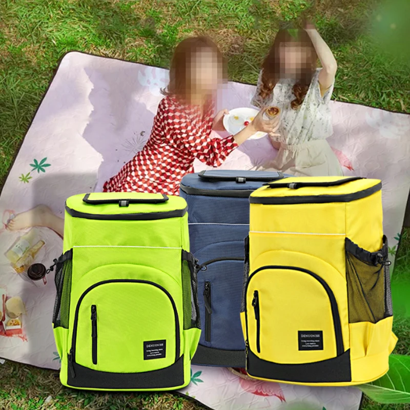 

30L Insulated Cooler Backpack Thermal Refrigerator Bag Isothermal Fridge Bag for Outdoor Travel Beach Beer Ice Storage