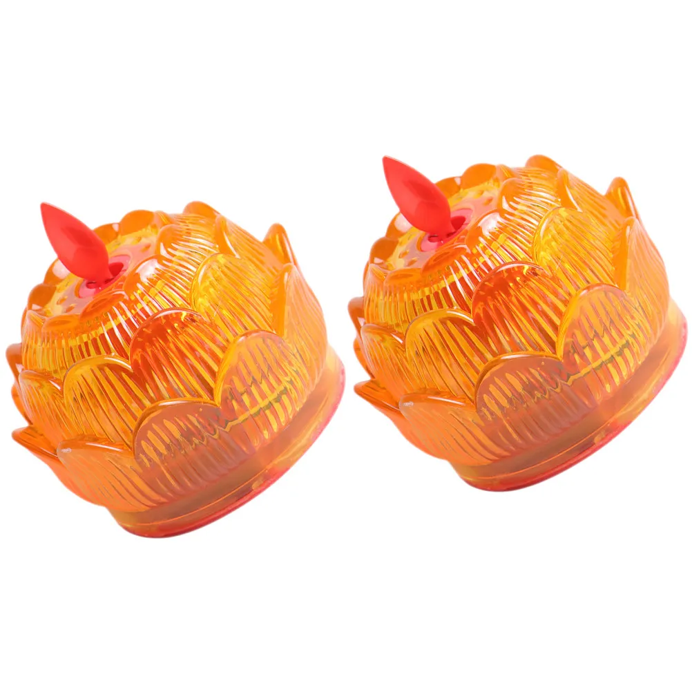 2Pcs Lightweight LED Lights Flameless Electric Candles Warm Ambience Decorative Lamps for Dining Room Bedroom