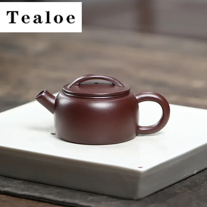 

80ml Yixing Purple Clay Teapot Small Capacity Handmade Tea Pot Raw Ore Purple Zhu Mud Kettle Tea Infuser Chinese Zisha Tea Set