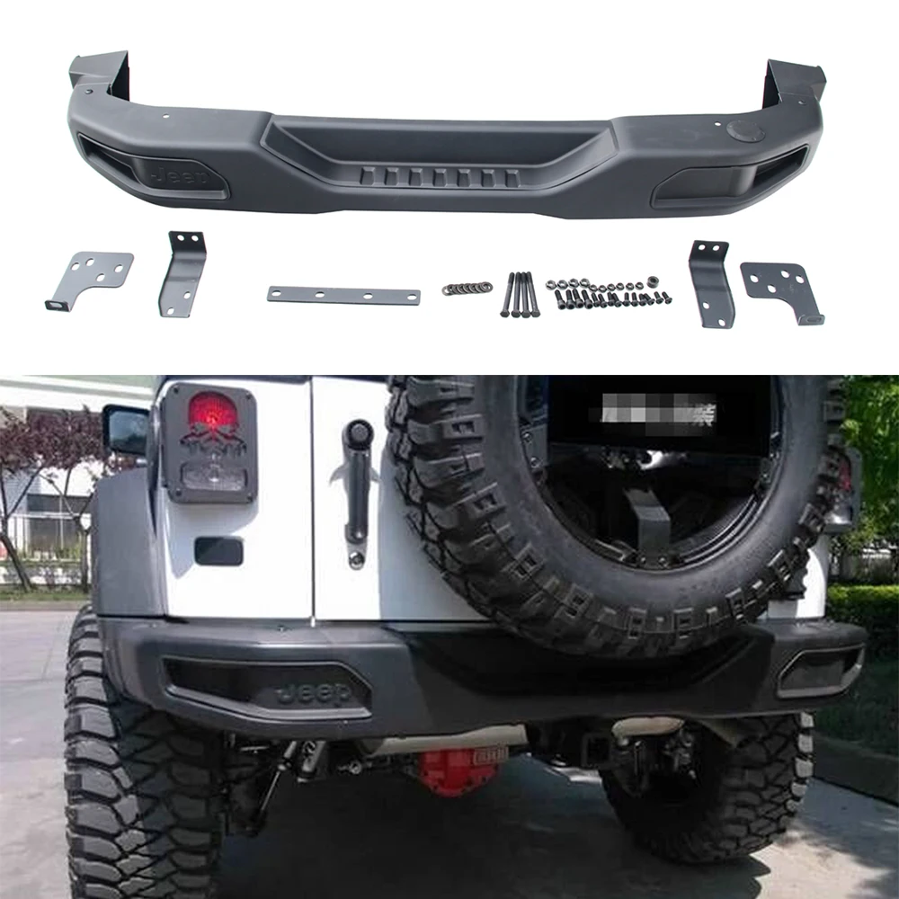 

Lantsun J087-2 steel Rear Bumper for Jeep for Wrangler for JK 2007-2017