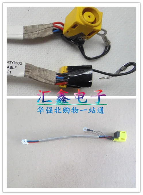 

For Lenovo X200 X200S X201 X201S X201T Power Interface Charging Socket Head with Cable DC-IN