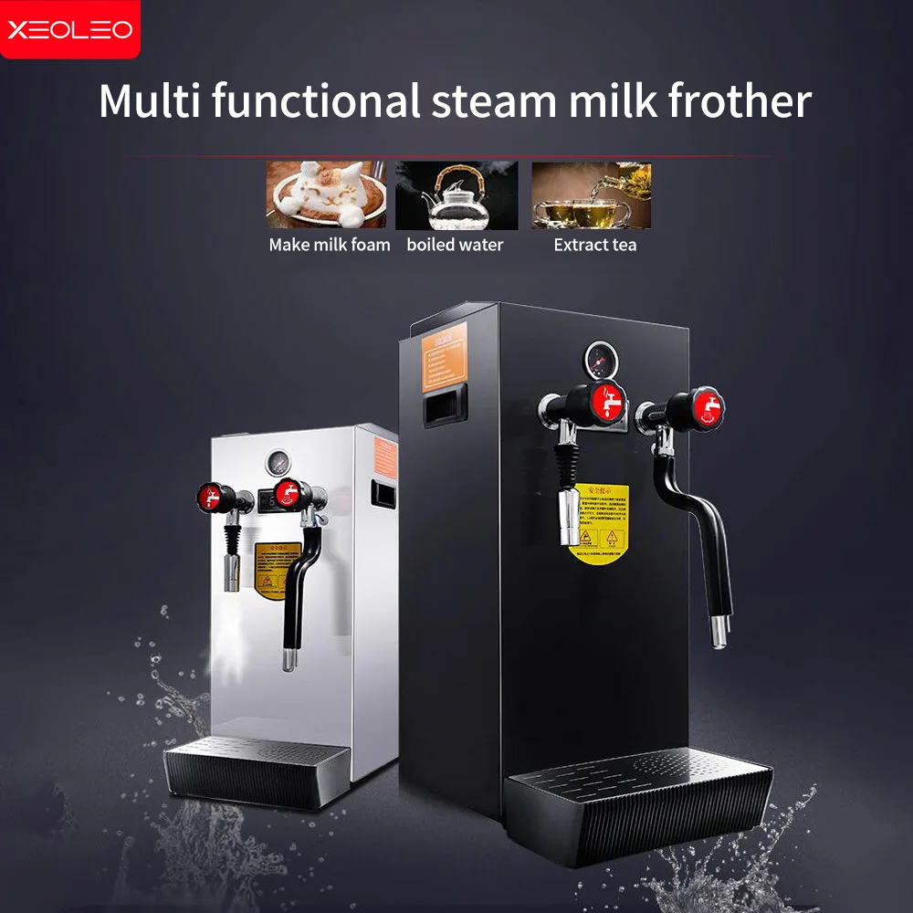 

XEOLEO машина для кипячения и пара, 10 л, кофе, молочная пена, паровая машина для кипячения воды, 2000 Вт, промышленный нагреватель для кипячения пара