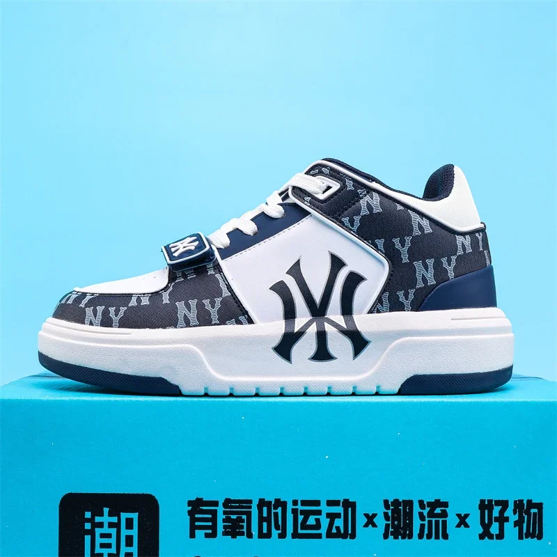 

Velcro platform vintage print men's and women's mid-top heightened dad shoes, casual student shoes, fashionable 2025