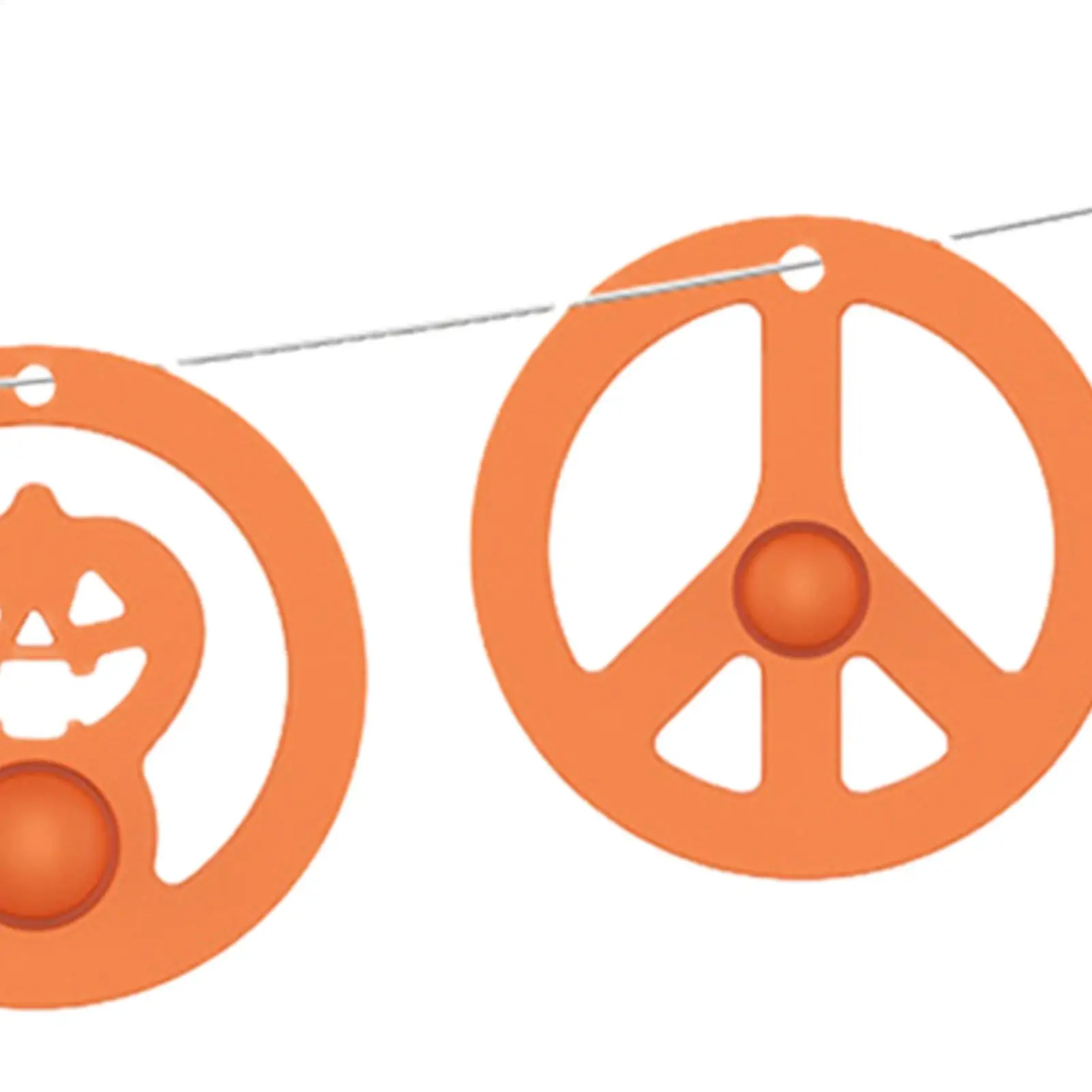 Halloween Banner Reusable Spooky Pumpkin Ghost Skull Bat Decor Mantle Banner Garland For Wall Ceiling Window Fireplace Doorway