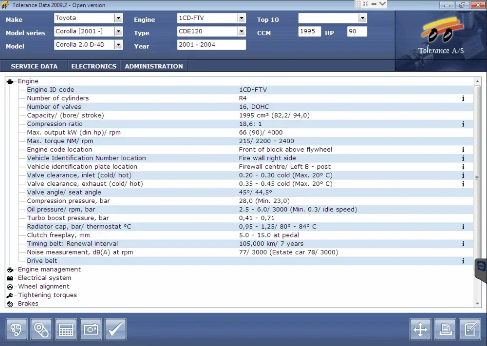 Newest Tolerance Data 2009.2 Automotive Maintenance Program Data+ Free Registration Machine + Installation Video + Free Keygen