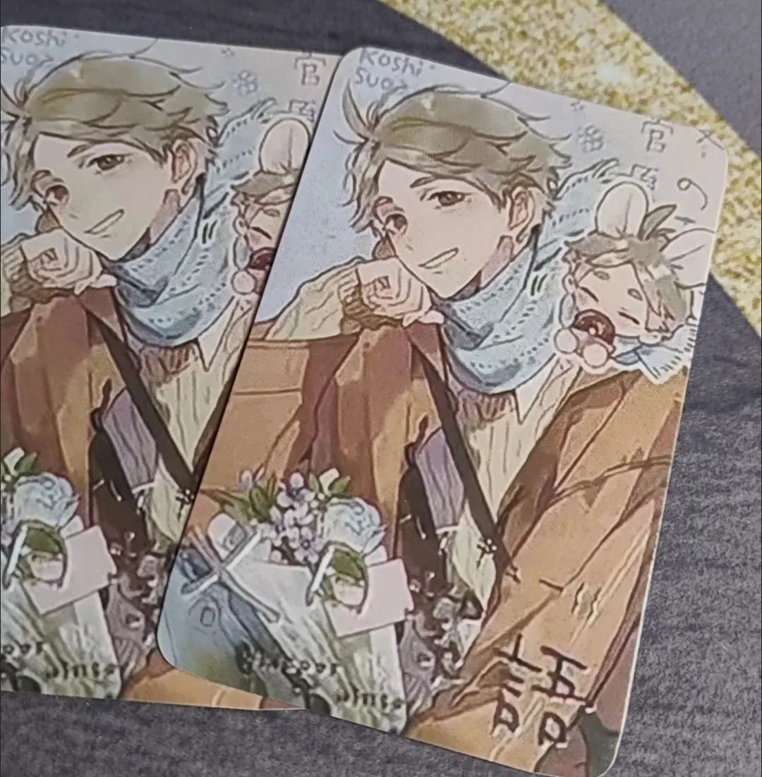 Haikyuu Card Collection Sugawara Koushi Cards Oikawa Tooru Bookmarks Kawaii Anime Goods School Supplies Student Stationery Gift