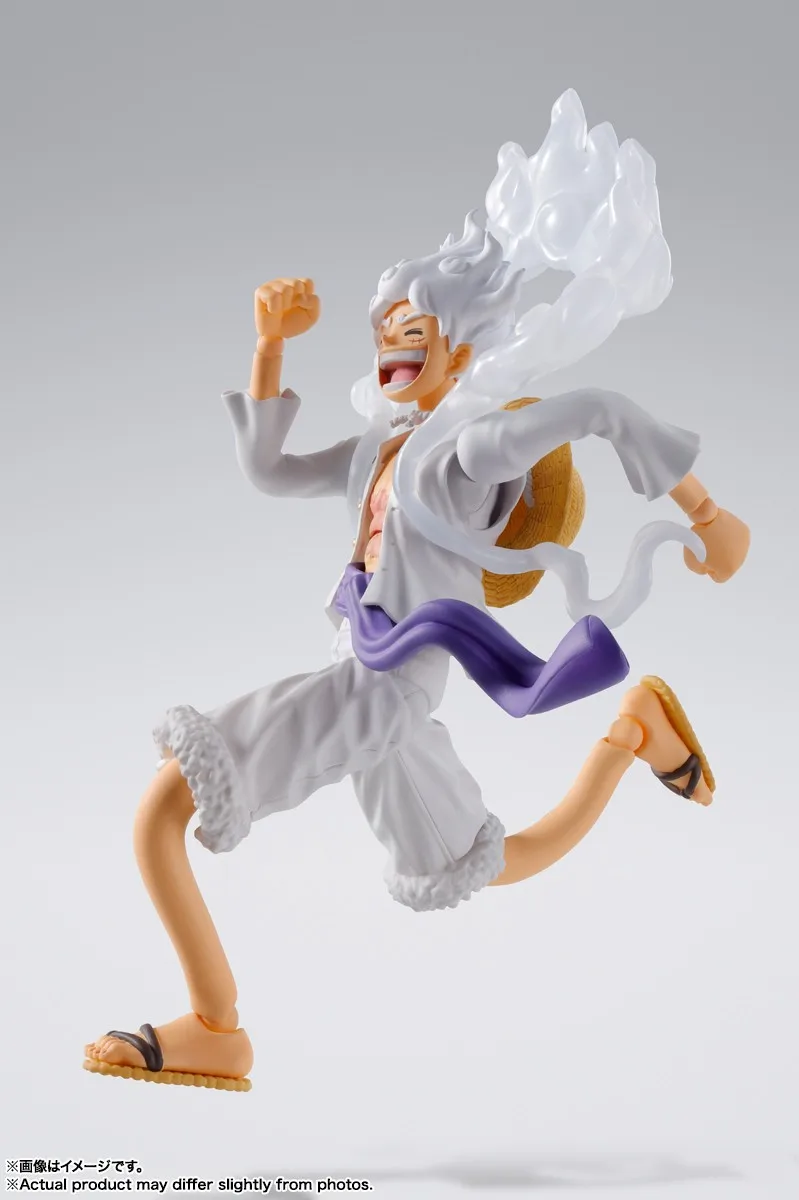 Original BANDAI S.H.Figuarts One Piece Gear 5 Nika Monkey D Luffy Anime Figure Toys PVC Model Collection Action Figurine Doll