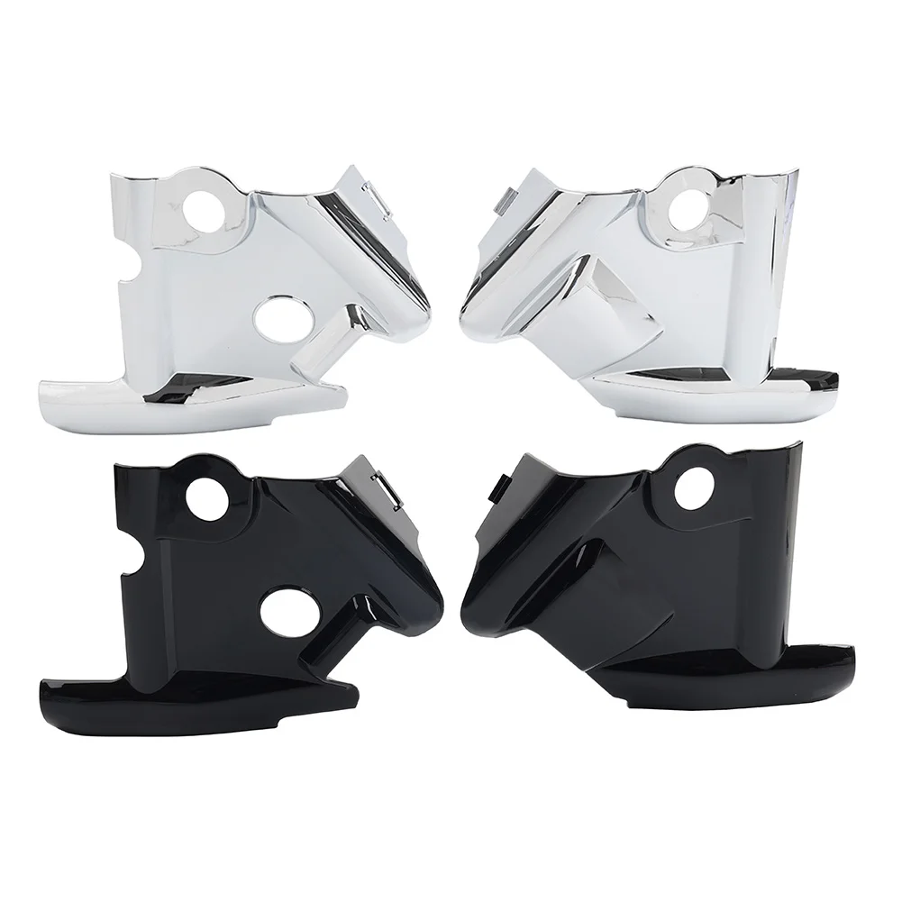 1Pair Motorcycle Front Fork Upper Frame Neck Cover For Yamaha VStar 1100 XVS1100 1999-2011 ABS Plastic Chrome/Glosssy Black