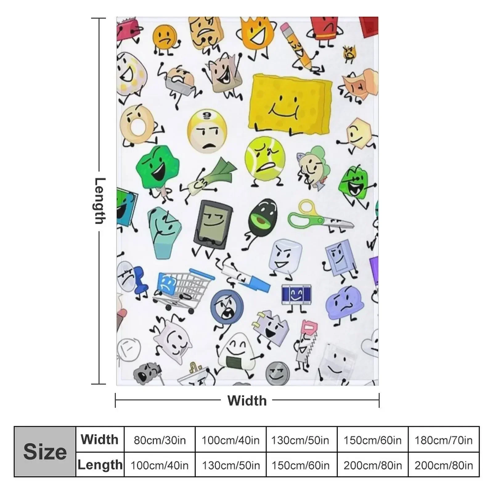 BFB and TPOT Full Cast Throw Blanket christmas gifts Sofa Camping Beach Blankets