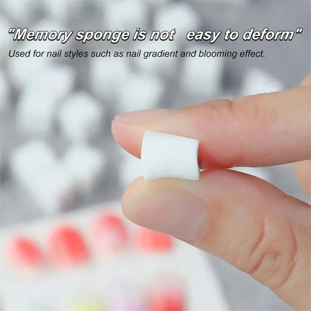 50 قطعة مربع مسمار الإسفنج فرش الأظافر هلام البولندية تصميم إسفنجة لينة مسمار التدرج الإسفنج استبدال كتل الإسفنج #1