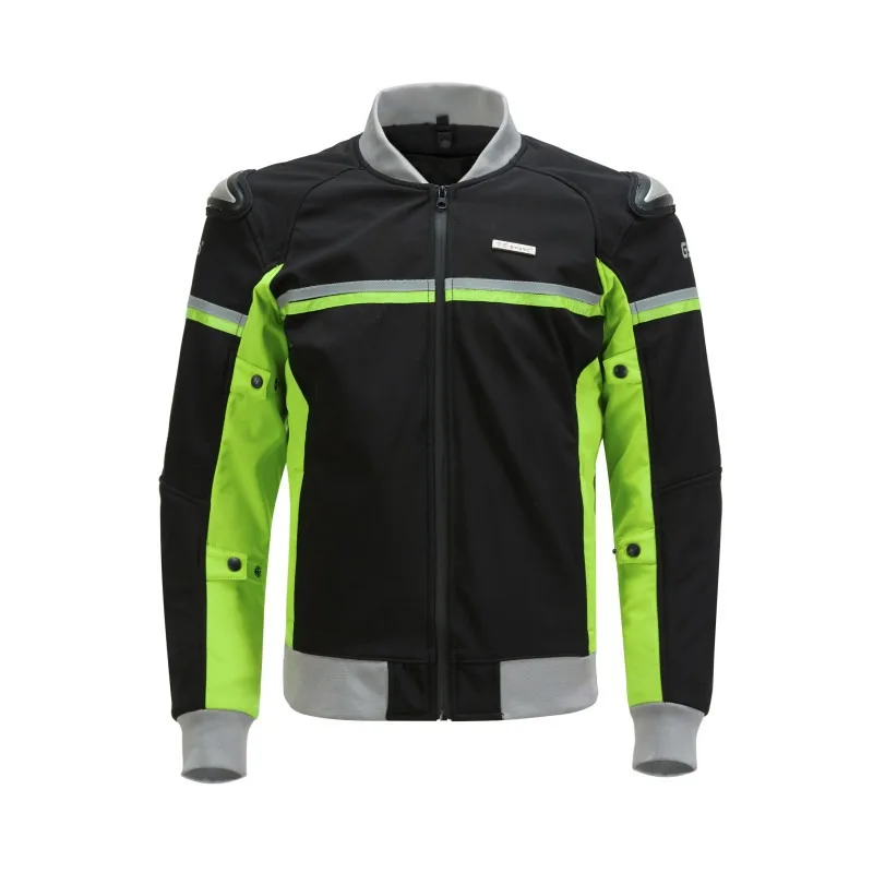 

Motorcycle and locomotive riding clothes are unisex, windproof, warm and drop-proof, with protective gear black.