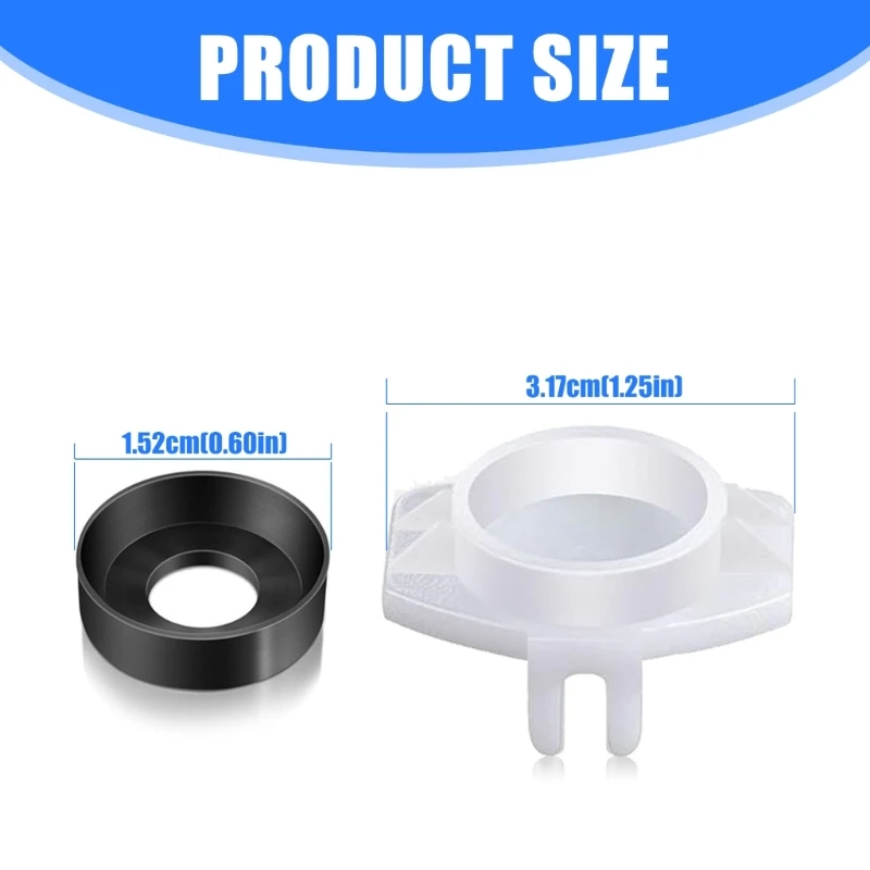 6Pcs Shower Tub Faucet Seal Replacement Set Leakproof Diverter Gate Repair Parts D2RD