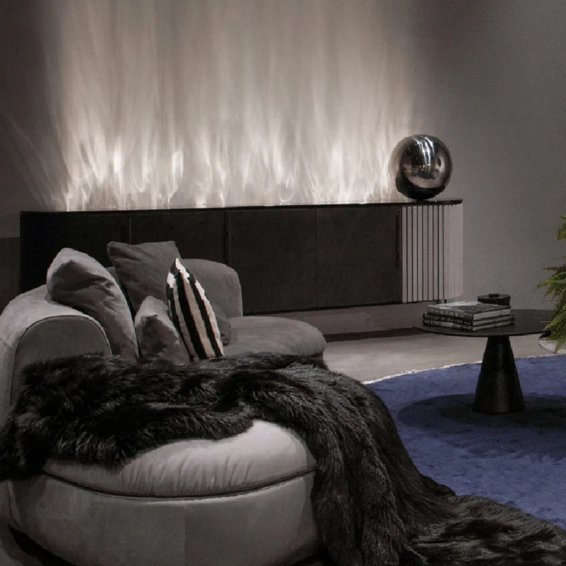 0.5/1M Led 알루미늄 프로파일 3D 물 리플 라이트 스트립 바 채널 디퓨저 거실 침실 통로 선형 장식 조명